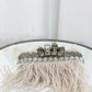 Alexander McQueen Knuckleduster Ostrich Feather Clutch