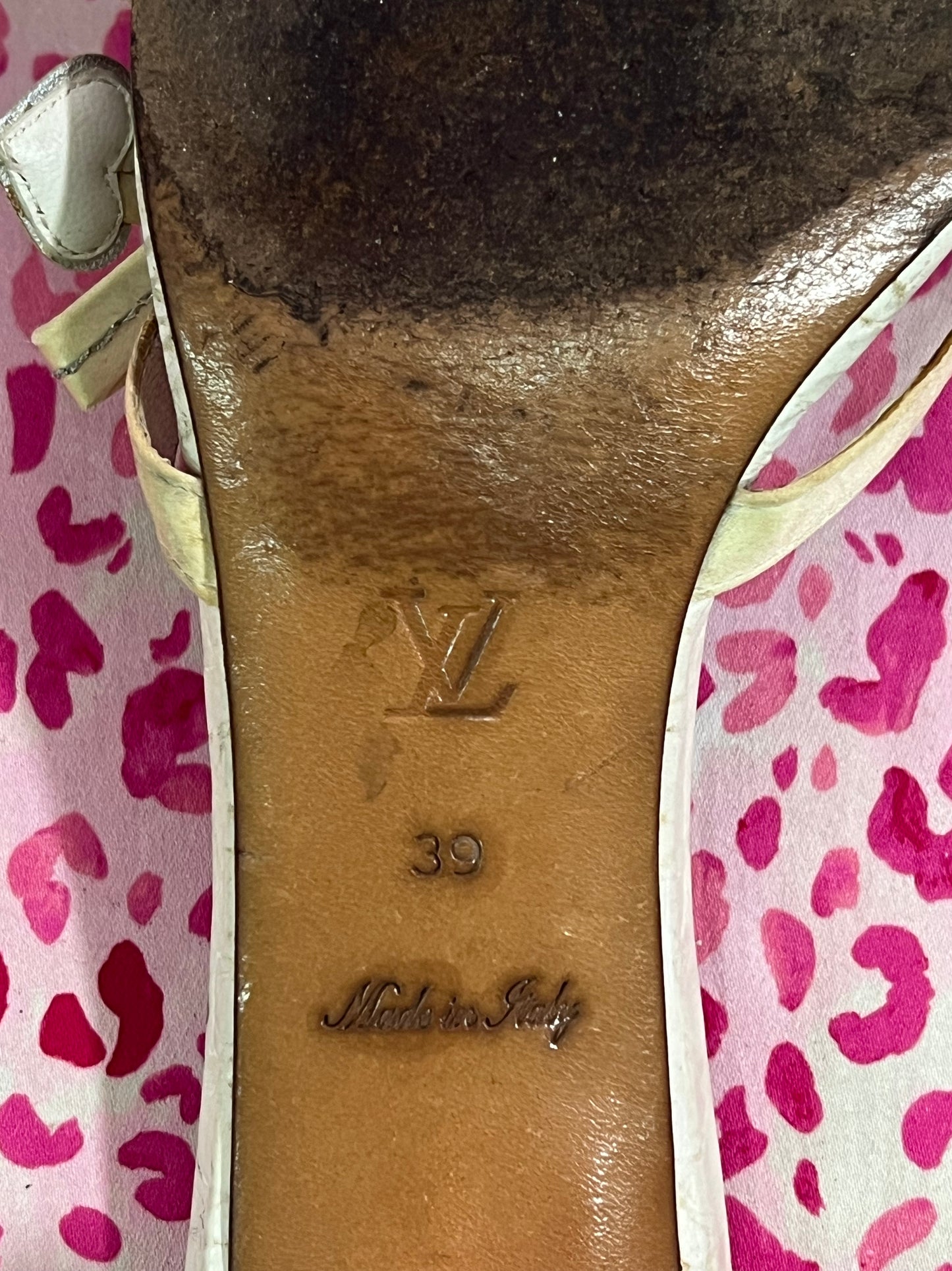 Louis Vuitton Heart and Gemstone Kitten Heels