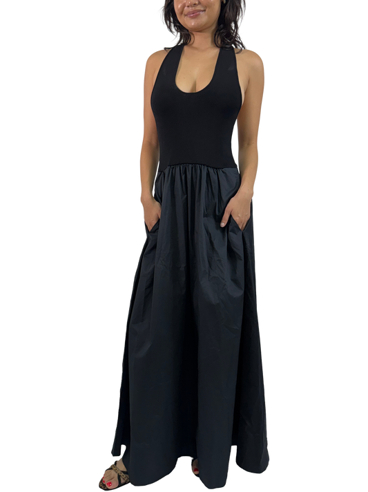 St. Agni Plunging Tank Top Dress