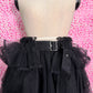Noir Kei Ninomiya Black Ruffle Belted Skirt