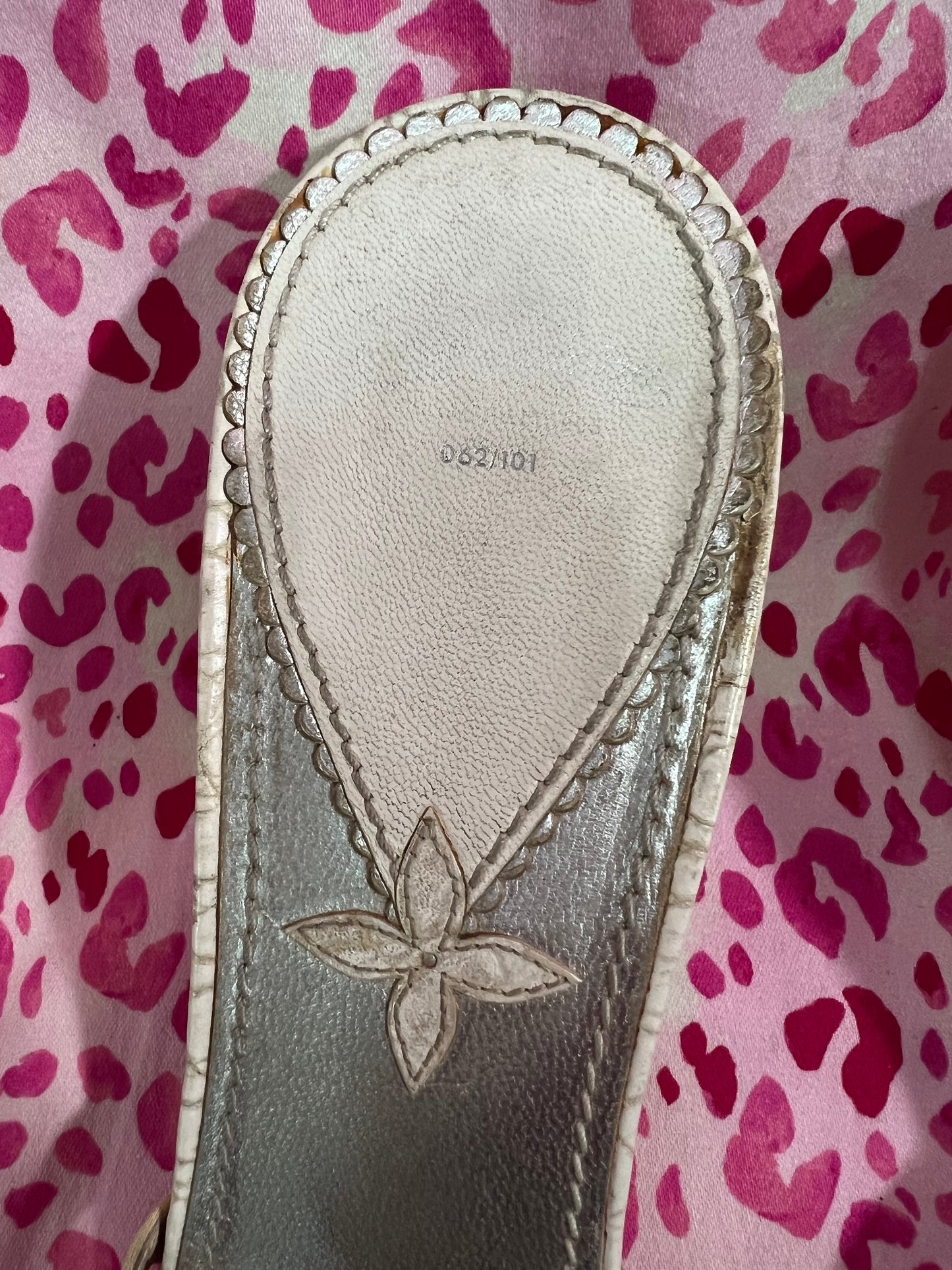 Louis Vuitton Heart and Gemstone Kitten Heels