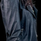 John Galliano Pleated Denim Miniskirt