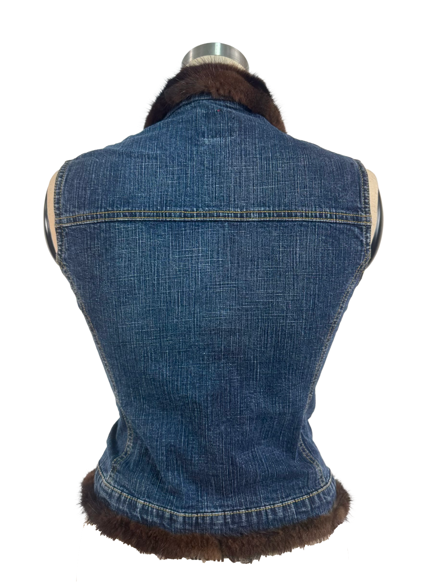 Buffalo David Bitton Denim Fur Vest