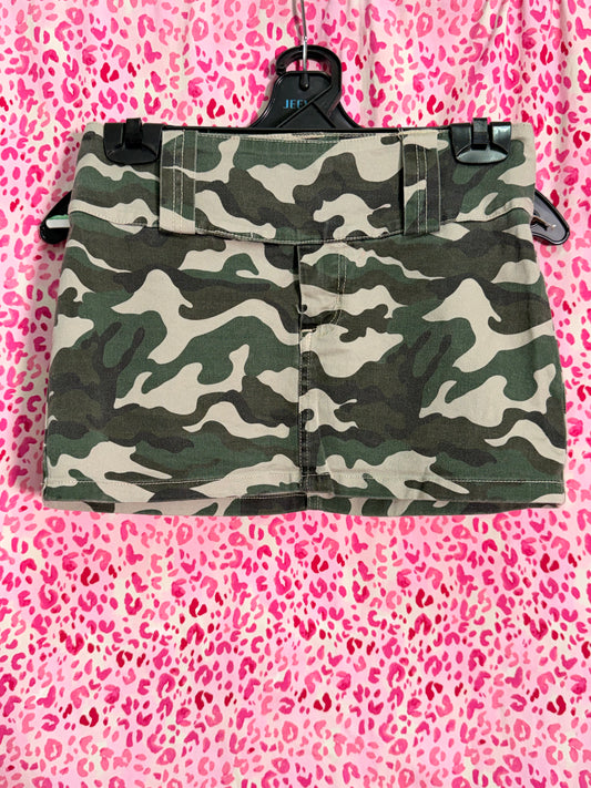 Cadet Kelly Low Rise Camo Mini Skirt