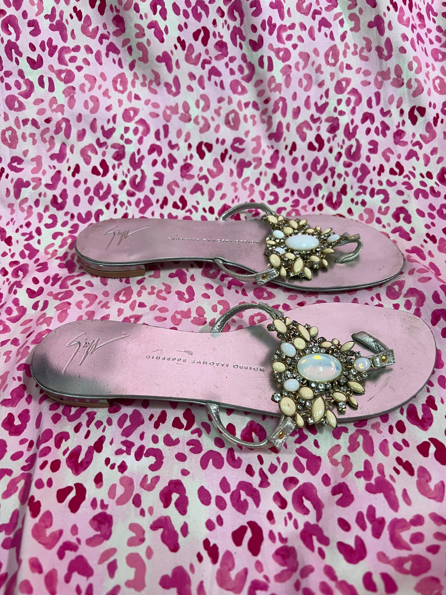 Giuseppe Zanotti Moonlight Bejeweled Sandals