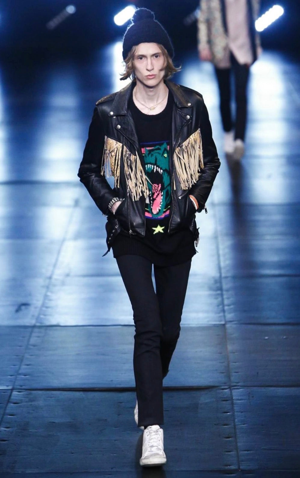 Saint Laurent S/S 2016 T-Rex Sweater