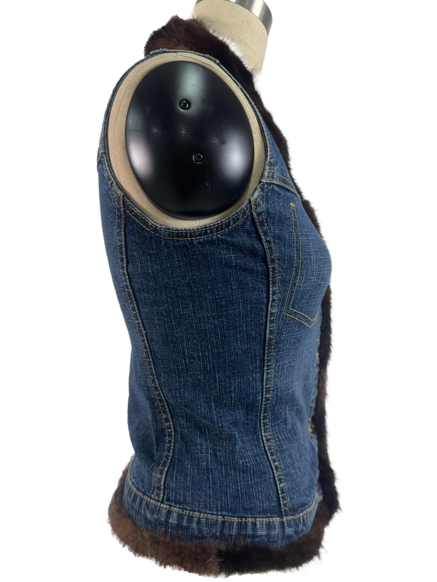 Buffalo David Bitton Denim Fur Vest