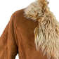 Brown Fur Cropped Jacket