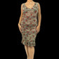 Naf Naf Leopard and Rose Print Dress