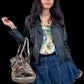 John Galliano Pleated Denim Miniskirt