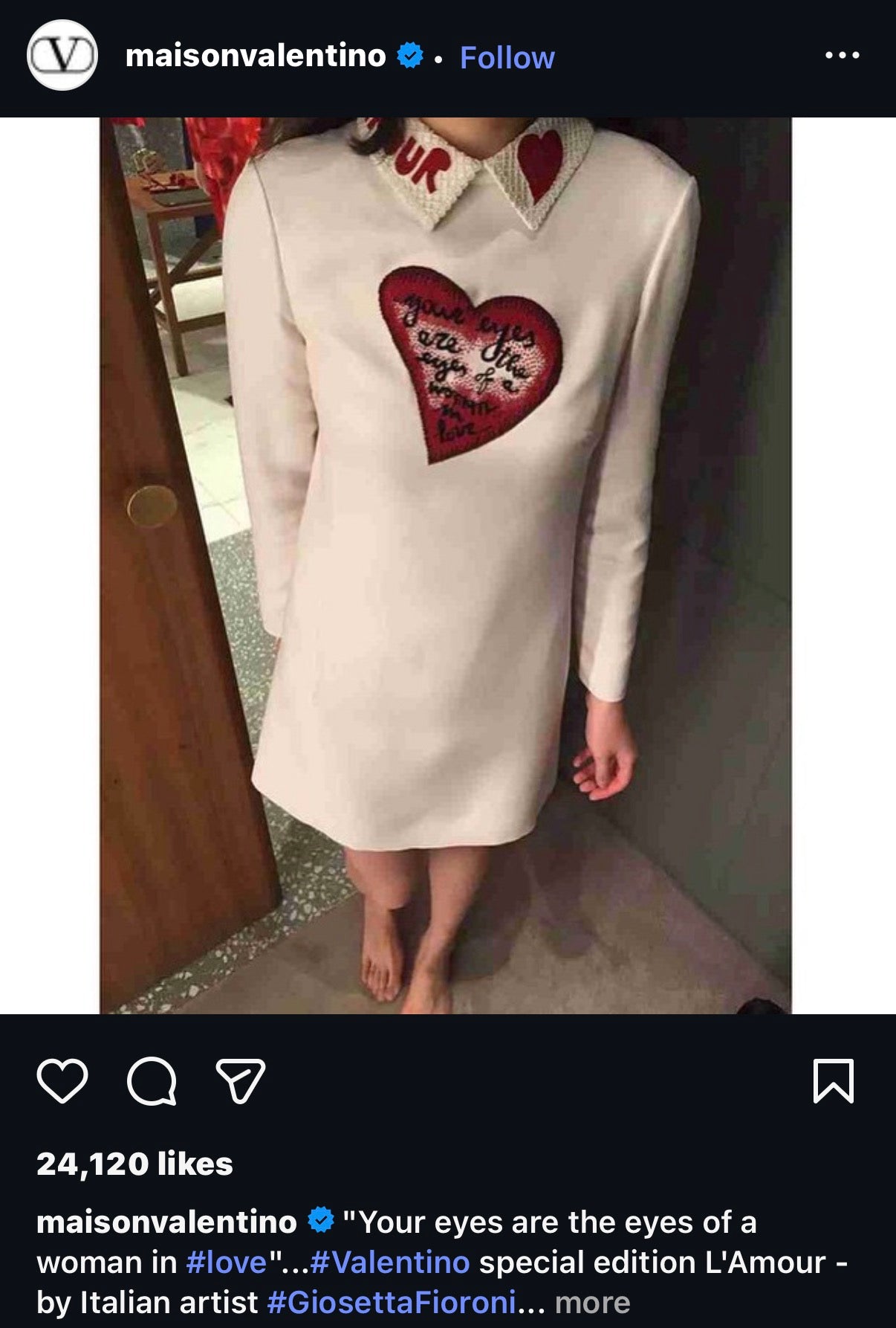 Valentino Amour Shirtdress