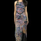 Cache Tribal Print Rhinestone Dress
