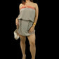 Hussy Keyhole Colorblock Drop Waist Dress