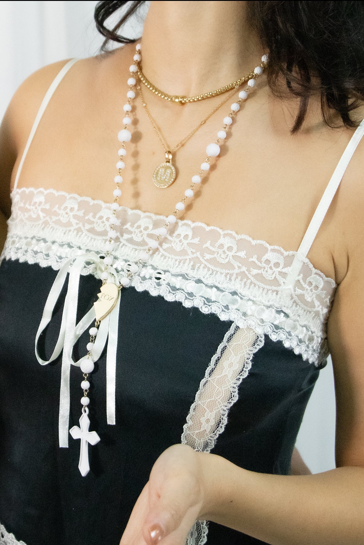 Wildfox Best Friends Rosary Necklace Set