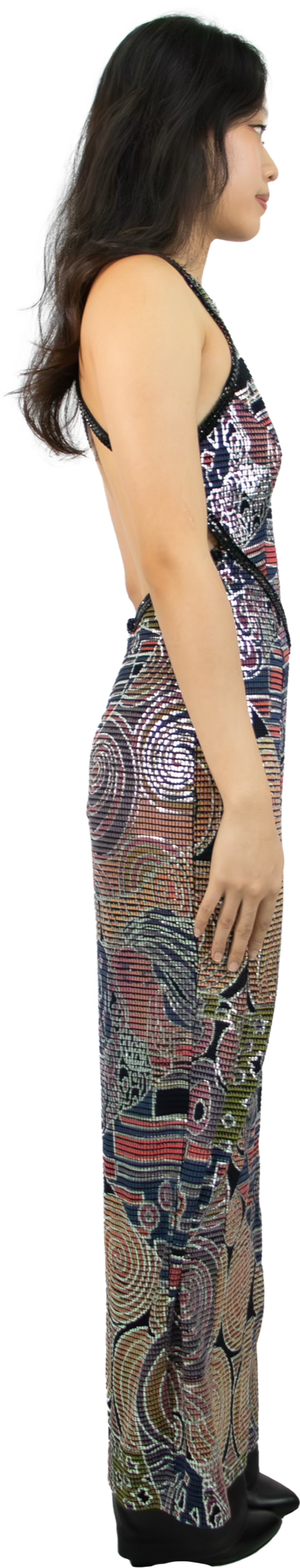 Cache Tribal Print Rhinestone Dress