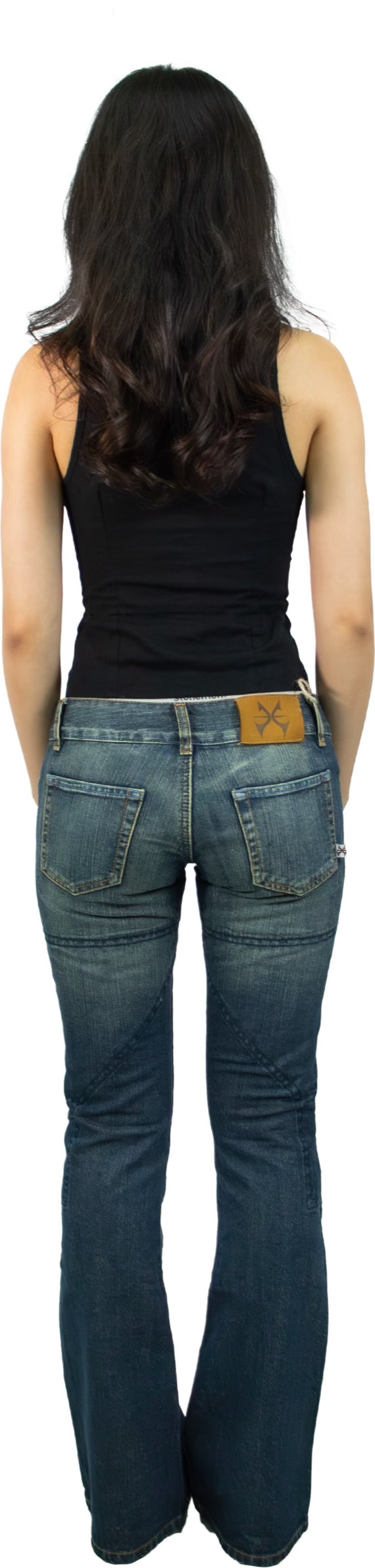Hornee Low Rise Patchwork Jeans