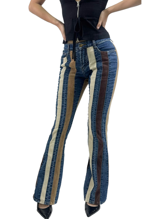 TOPARA Corduroy Flare Jeans
