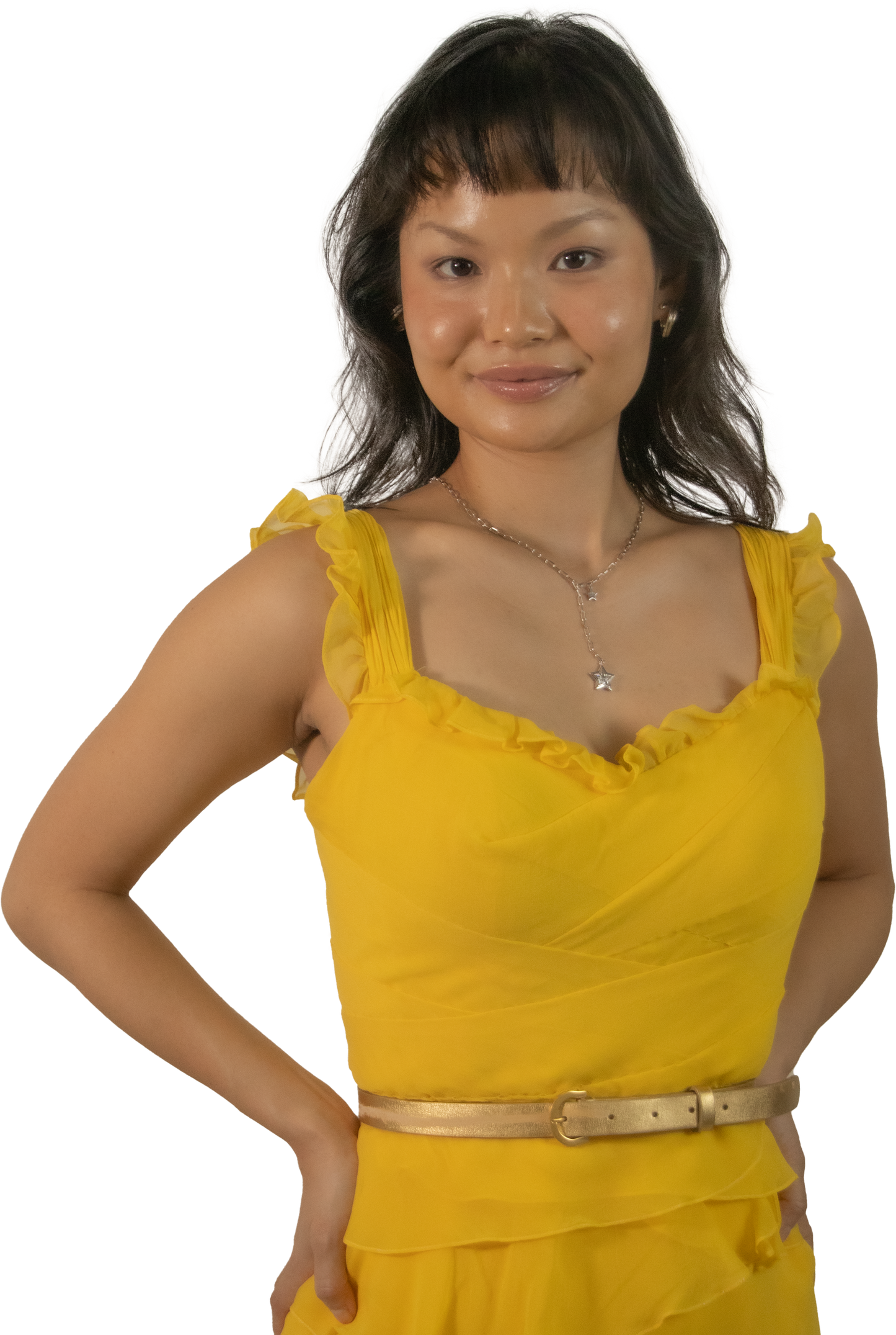 Belle Ruffle Midi Dress