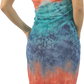 Vary Trend One Shoulder Rainbow Mesh Dress