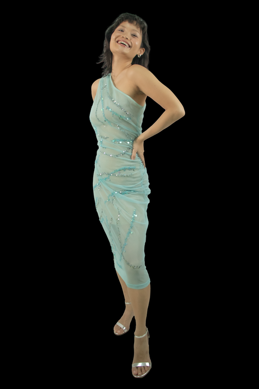 Messina Blue Sequin Dress