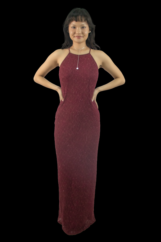 Devon Y2K Glitter Maxi Dress