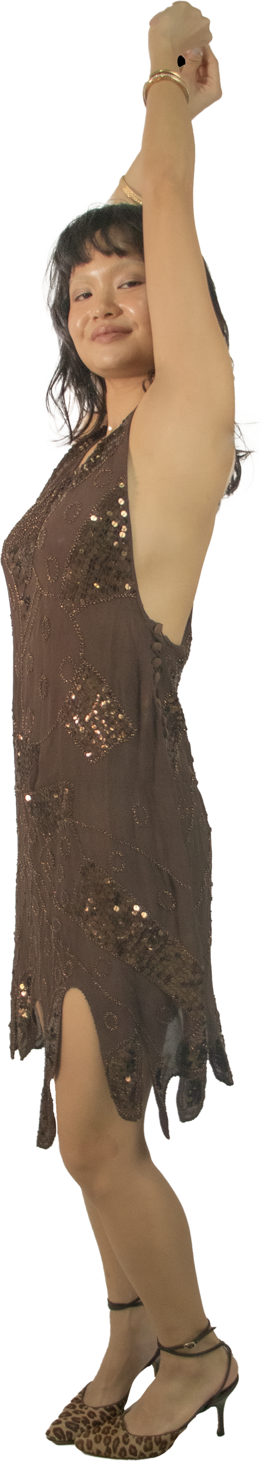 Natasha Brown Sequin Dress
