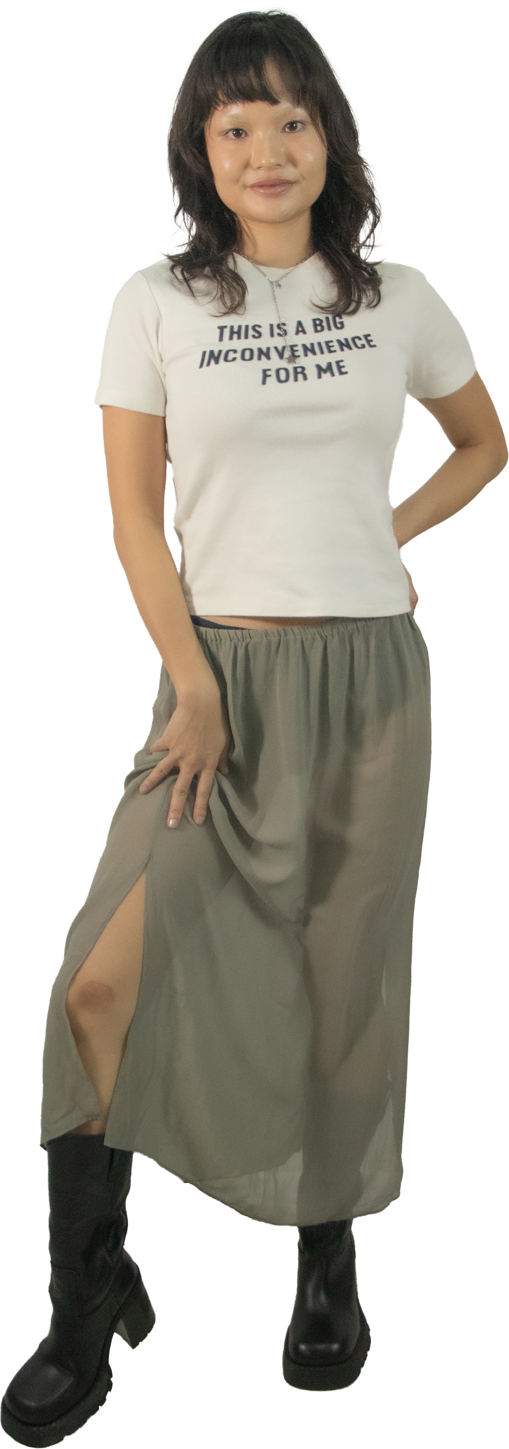 Tang Empress Low Rise Silk Sheer Skirt