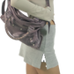 Claudia Y2K Silver Low Rise Skort