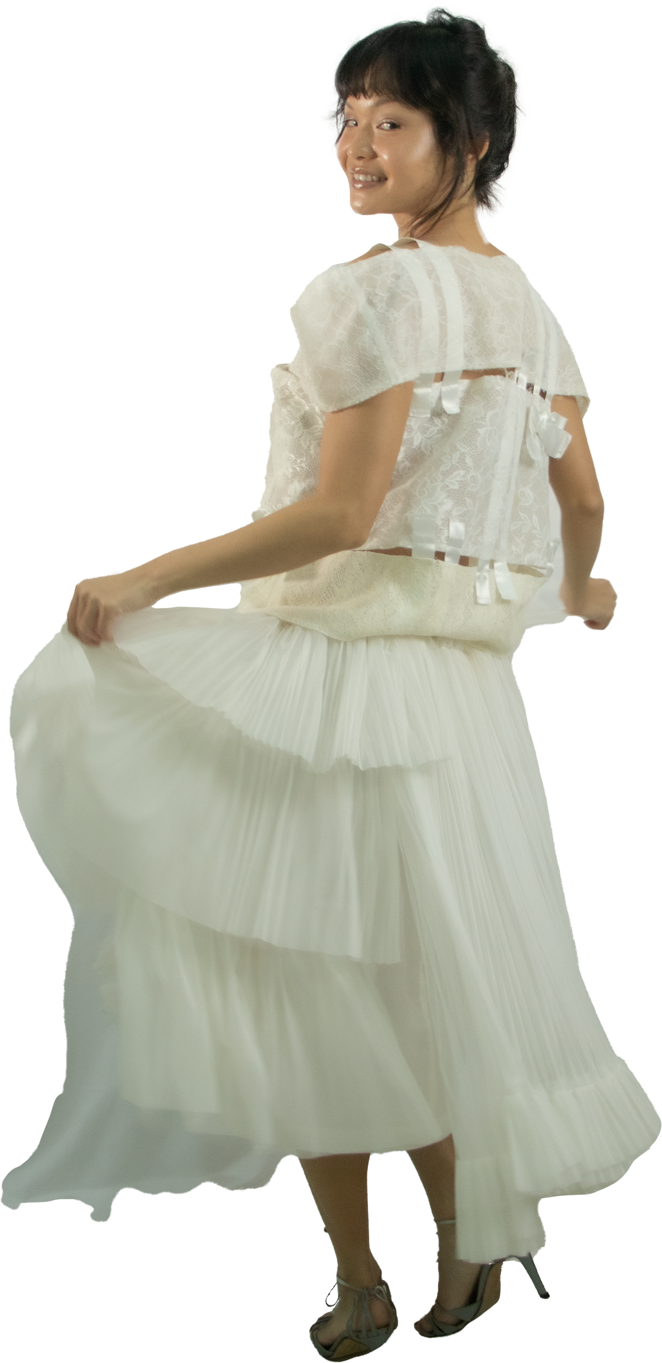 Comme des Garcons Tricot White Skirt