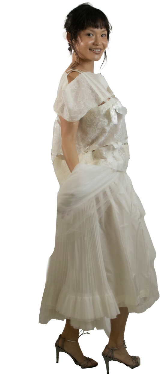 Comme des Garcons Tricot White Skirt