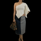 Gemini Denim Two Tone Skirt