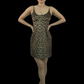 Christina Leopard Print Velvet Minidress