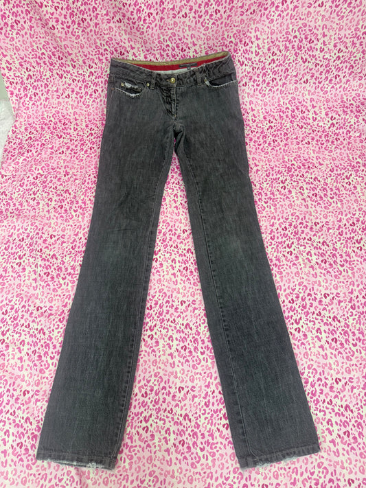 Alexander McQueen Distressed Low Rise Jeans