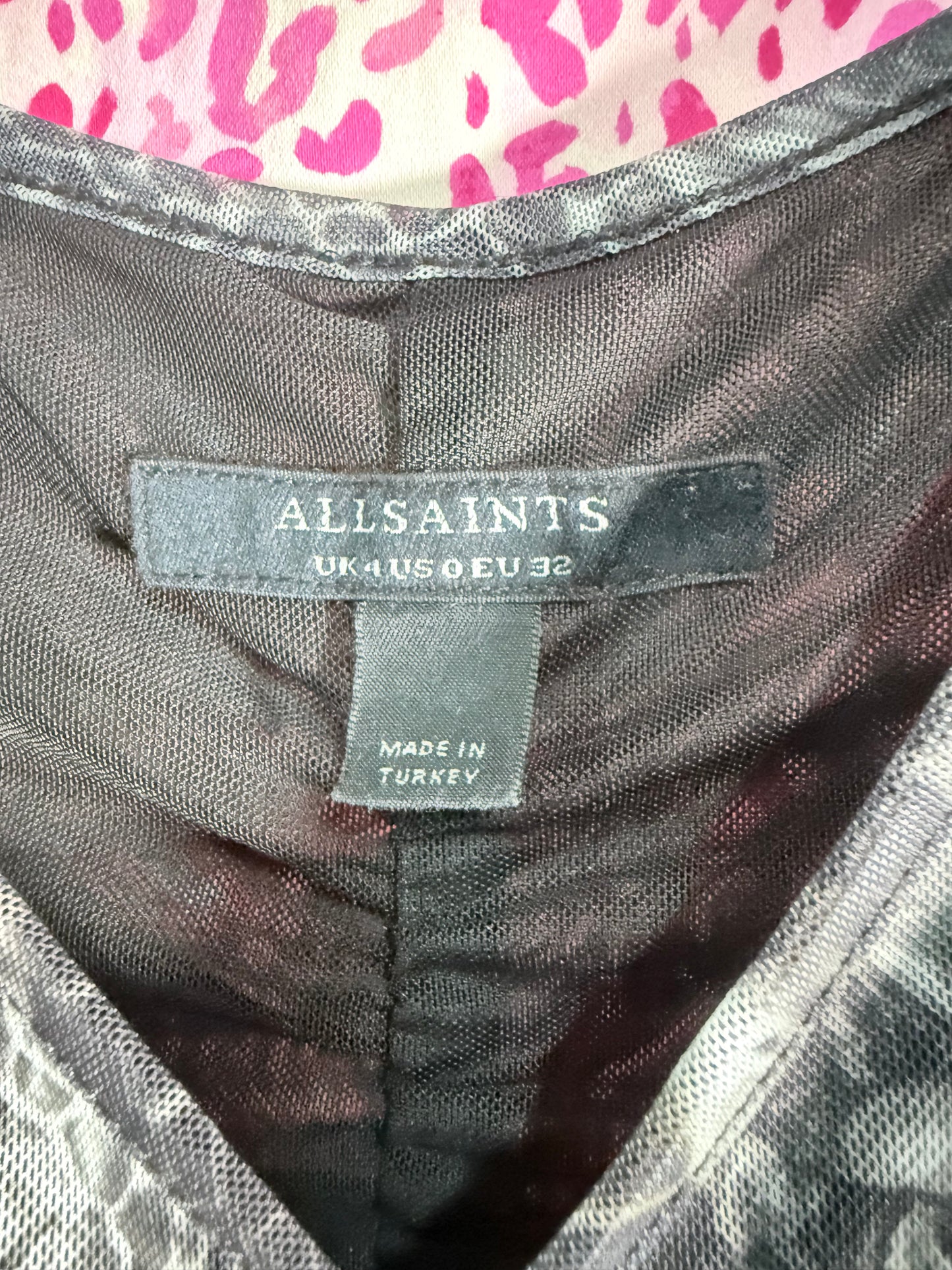 All Saints Mesh Top