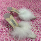 Jimmy Choo Feather Mules