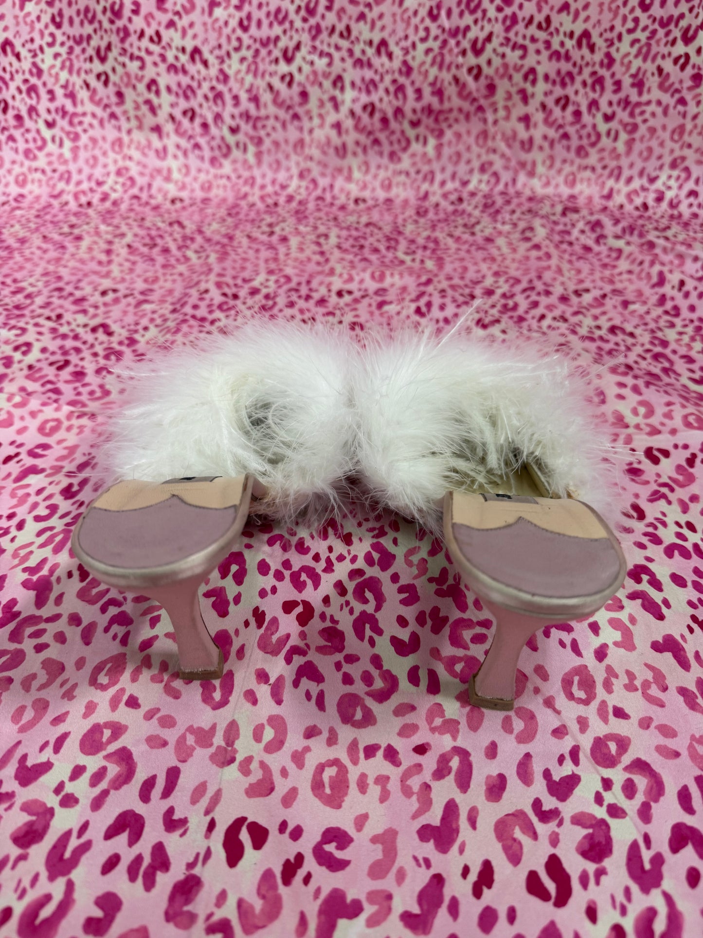 Jimmy Choo Feather Mules