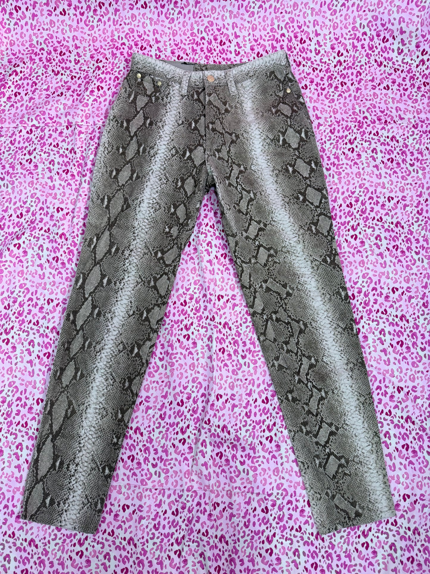 Versace Snakeskin Jeans