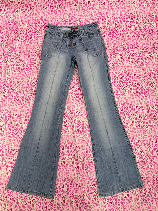 Zinnia Low Rise Cargo Jeans