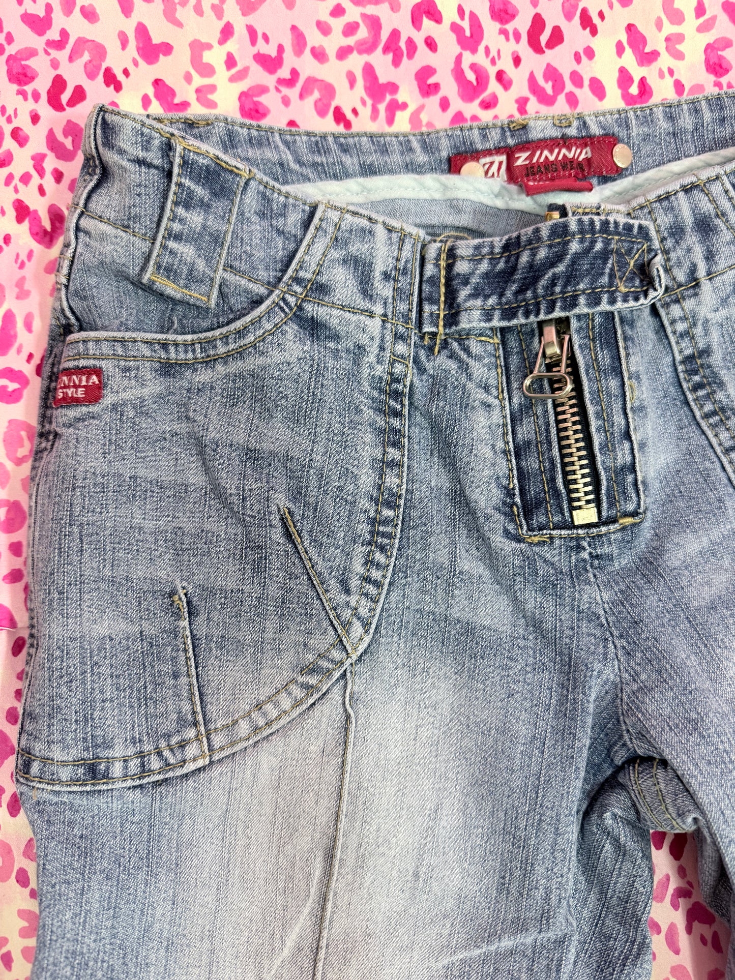 Zinnia Low Rise Cargo Jeans