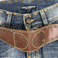 Dolce & Gabbana Studded and Belted S/S 2006 Jeans
