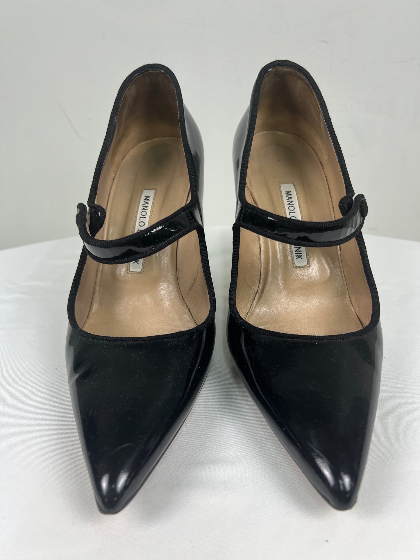 Manolo Blahnik Campari Mary Jane Heels