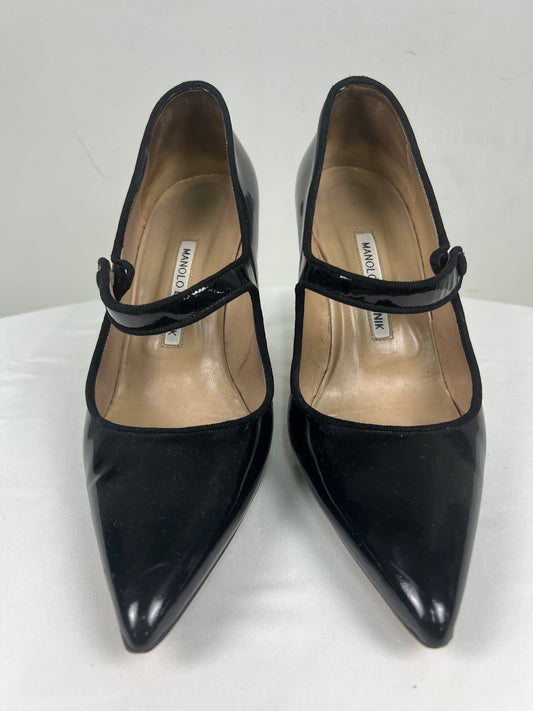 Manolo Blahnik Campari Mary Jane Heels