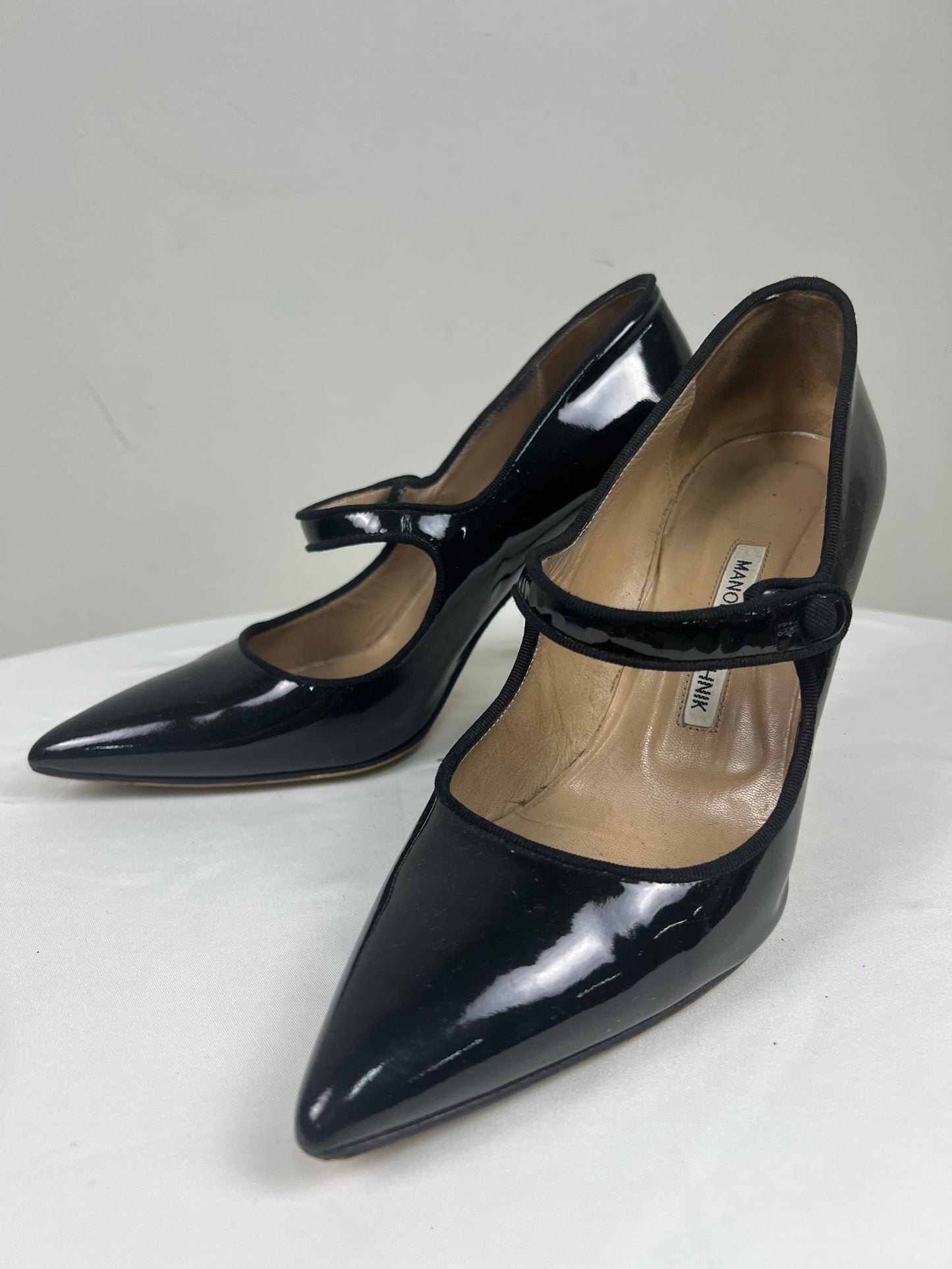 Manolo Blahnik Campari Mary Jane Heels