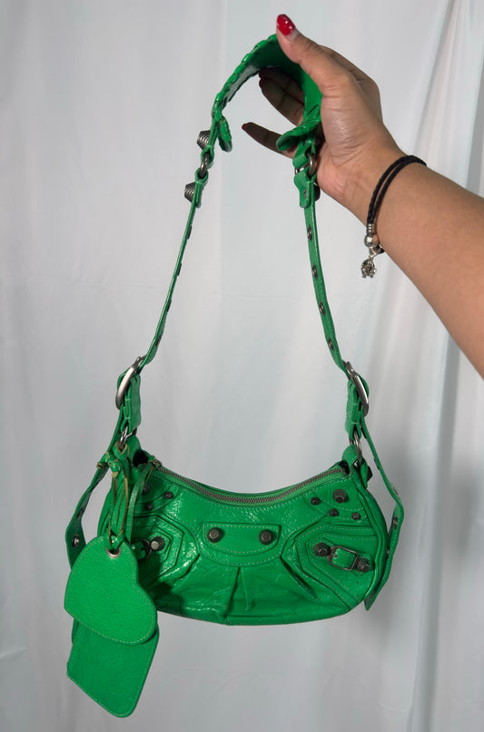 Balenciaga Green Cagole Bag
