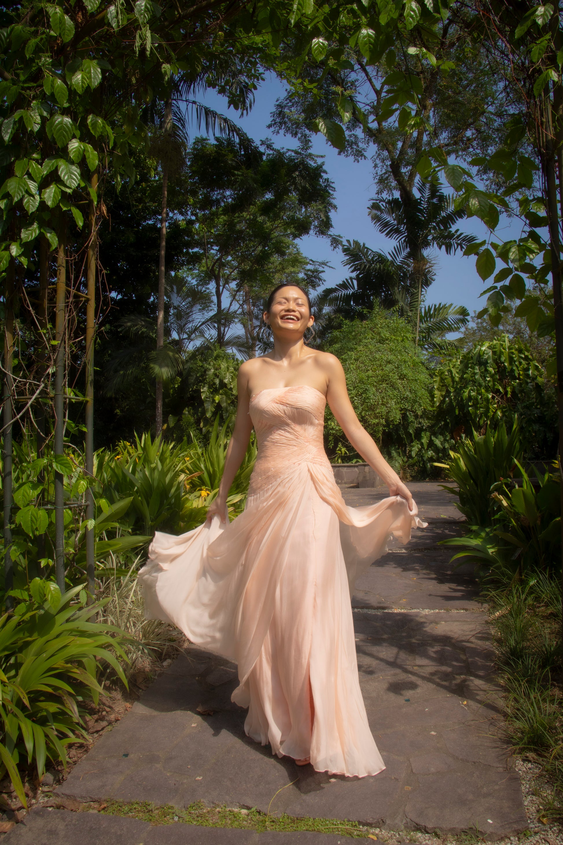 Indonesian Designer Cotton Candy Pink Gown Soeng Signature Indonesian Designer Cotton Candy Pink Gown Soeng Signature