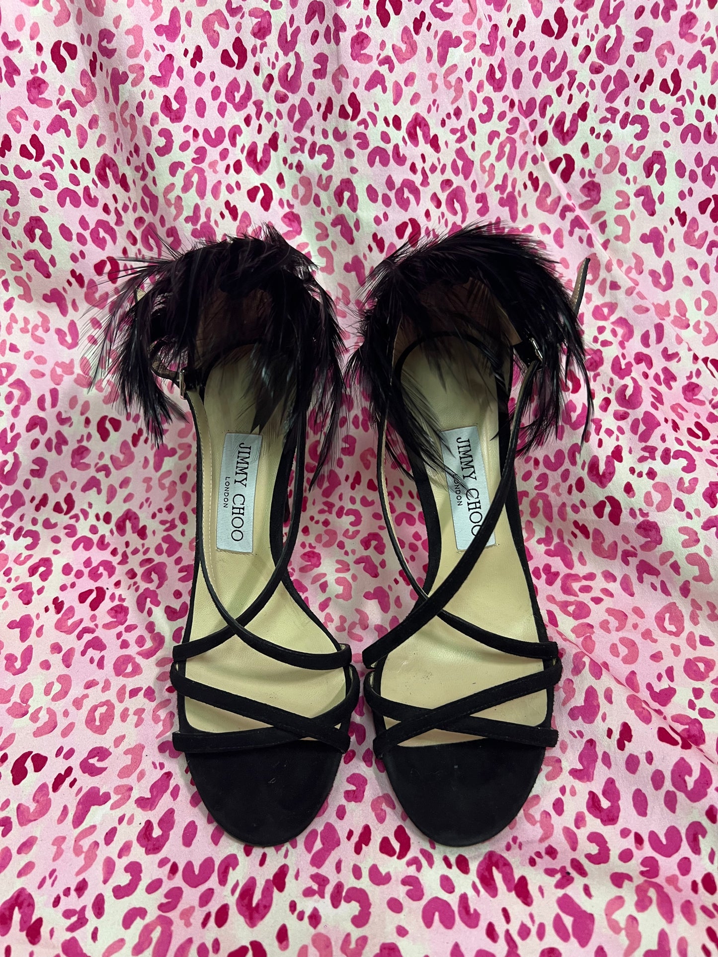 Jimmy Choo Belissa Feather Heels