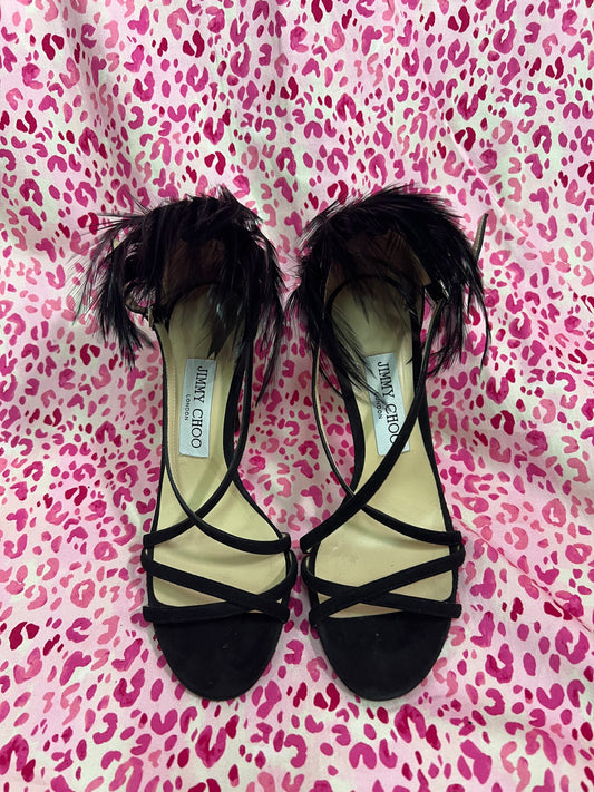 Jimmy Choo Belissa Feather Heels