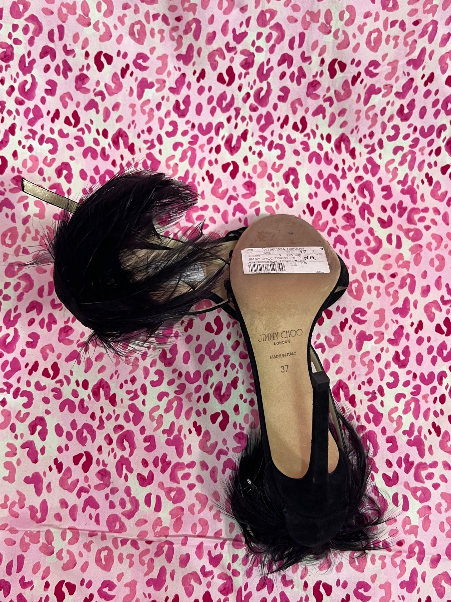 Jimmy Choo Belissa Feather Heels