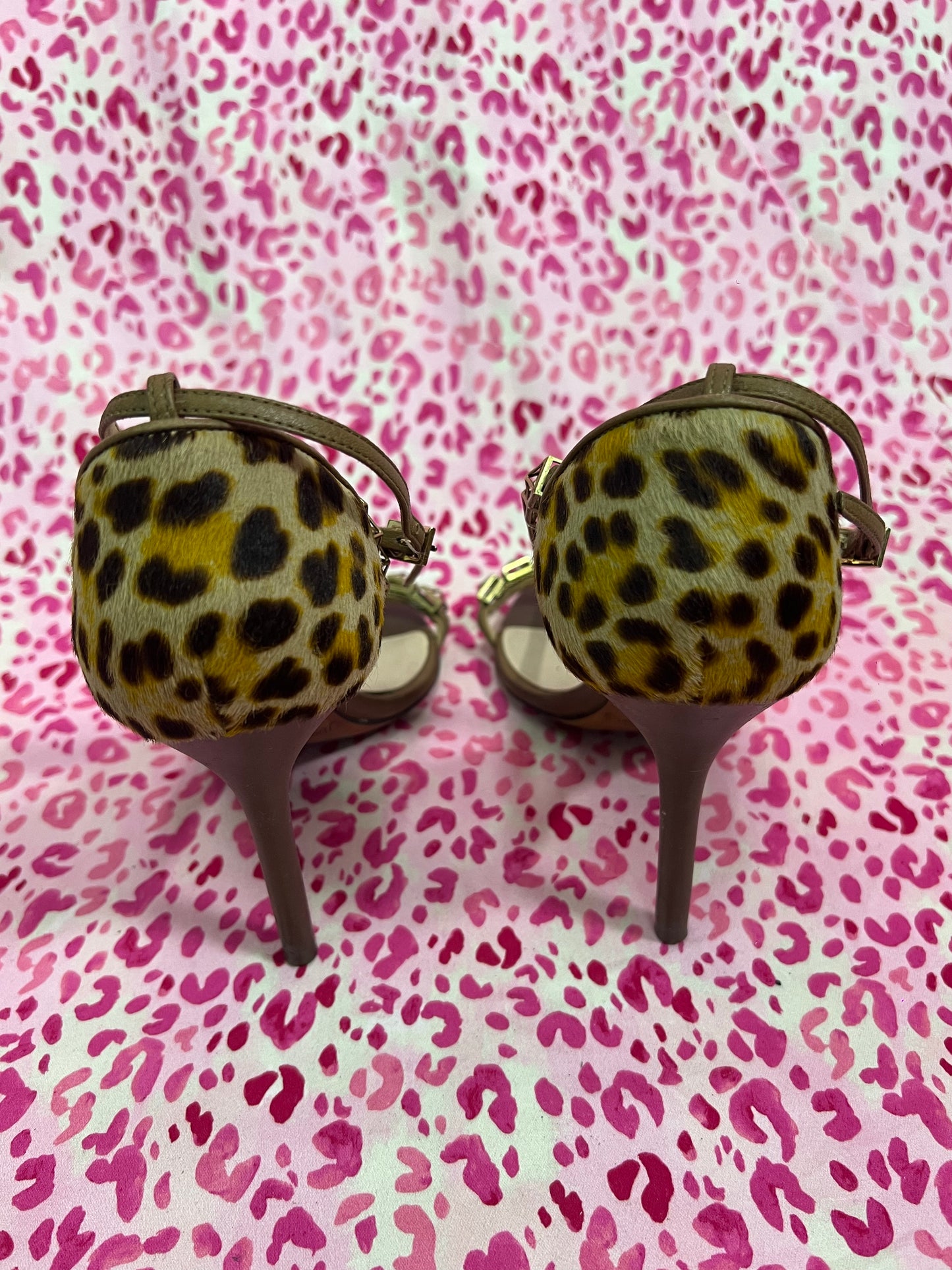 Jimmy Choo Ponyhair Studded Heels