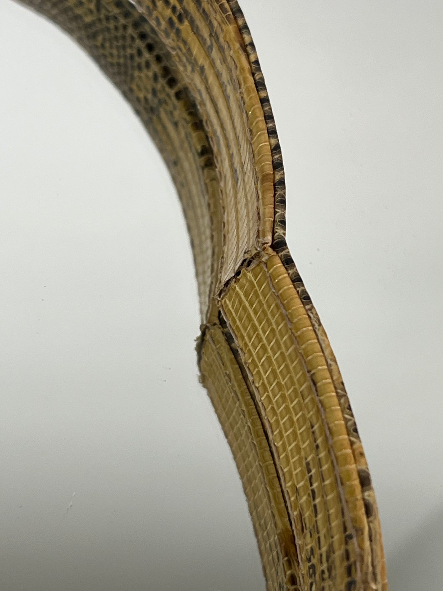 Fendi Beaded Baguette with Lizard Skin Straps